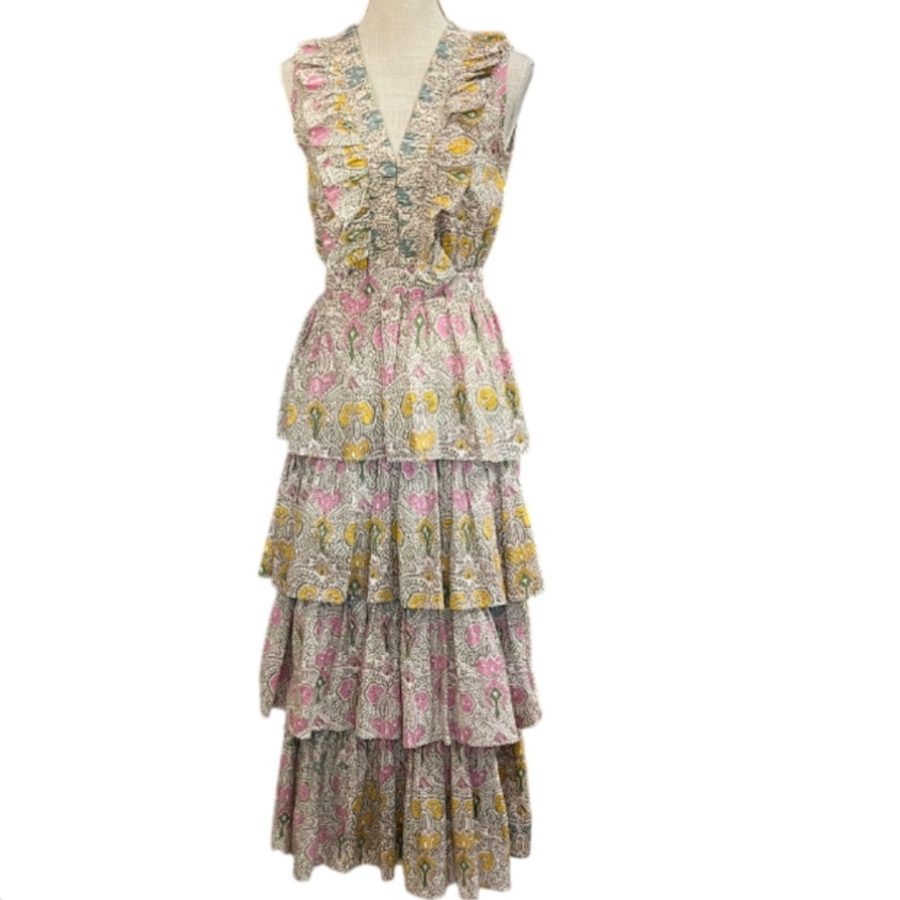 Anna Cate Charlotte Maxi Dress- Sunrise Print - Size XS